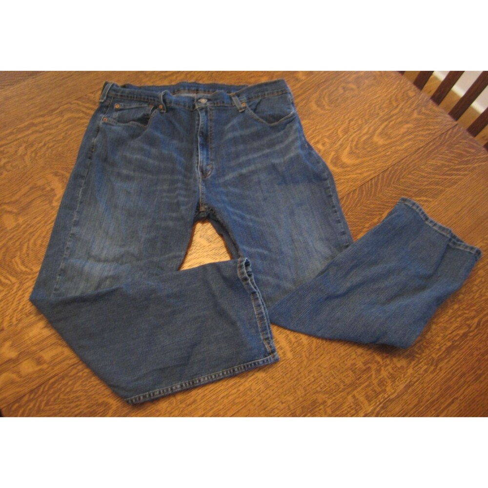 Levi's 501 Original Fit Men's Blue Jeans Size W42 L30 Medium Wash Stretch Denim